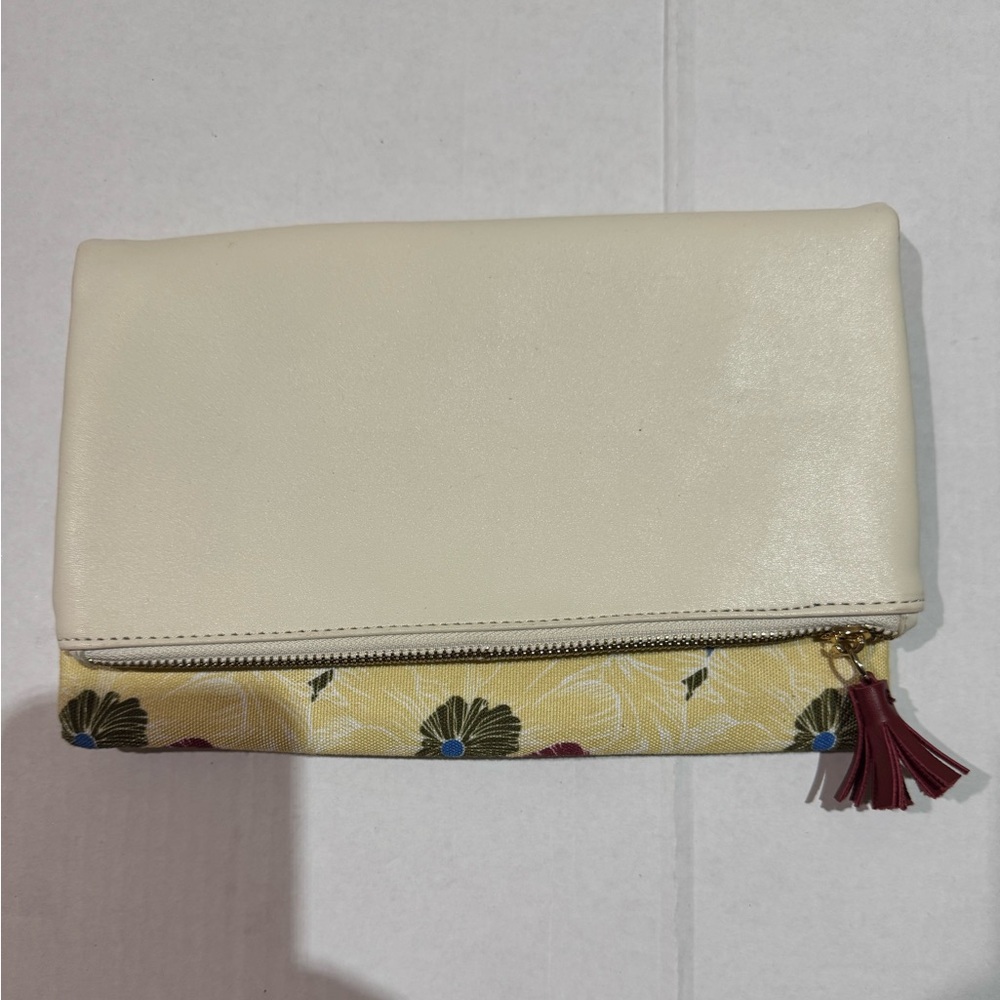 Rachel Pally Cream and Floral Clutch